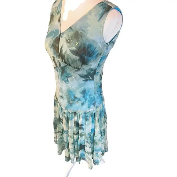 JONATHAN MARTIN STUDIOS 100% SILK MIDI HALTER DRESS SIZE 6 - Picture 5 of 12